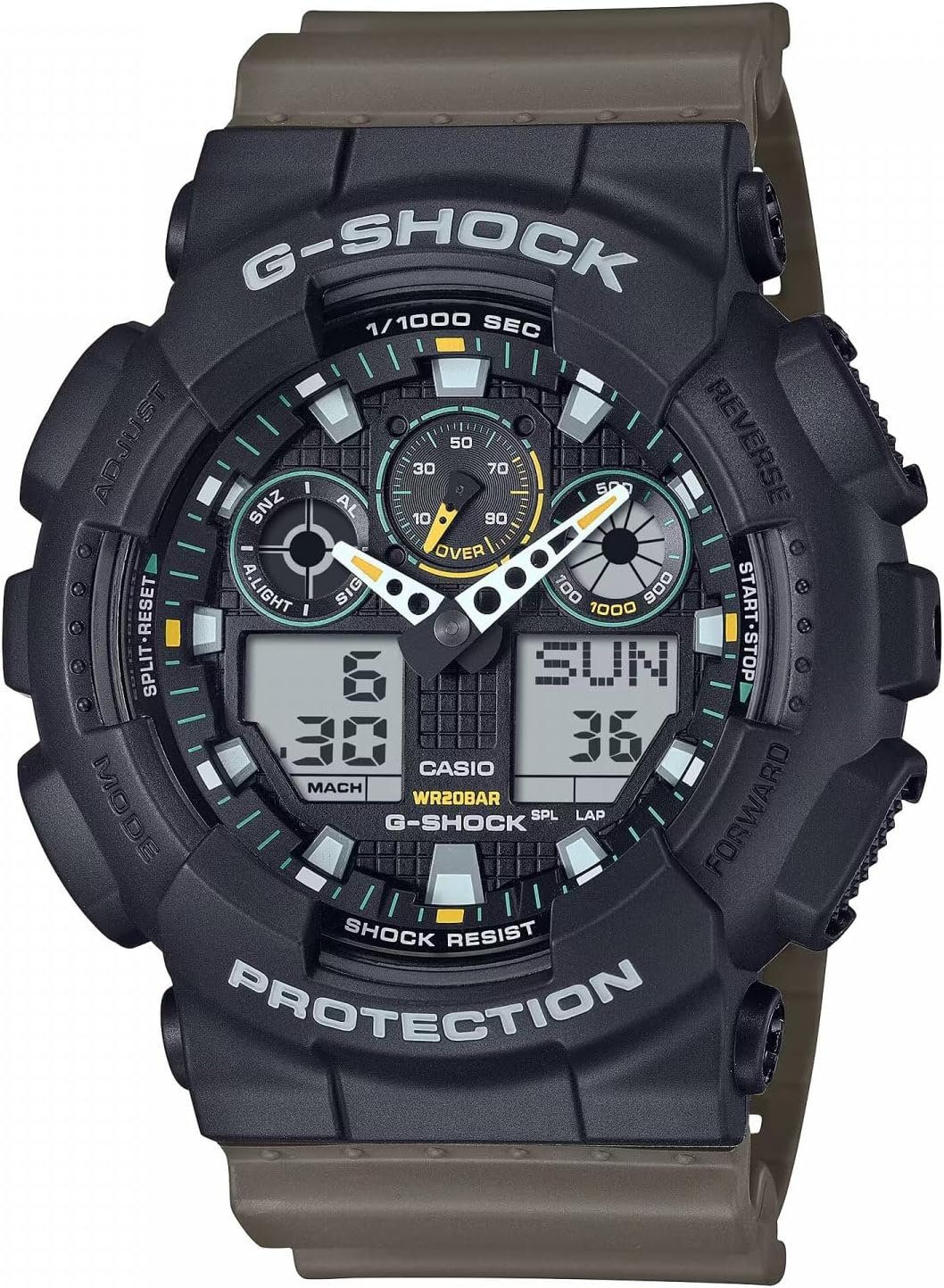 Casio G-Shock GA-100TU-1A3ER Verde — foto principal