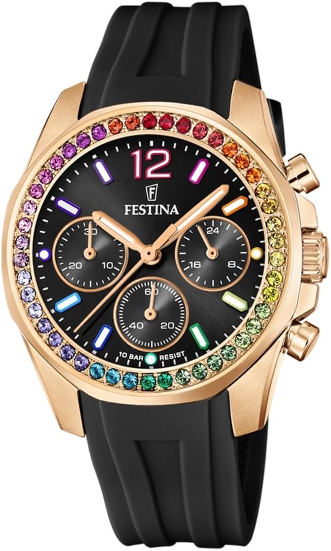 Festina Boyfriend F20611/3 Cronógrafo Mujer Negro — foto principal